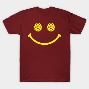 Smiley Face Pickleball Eyes Shirt T-Shirt